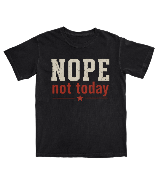 Nope, no today Midnight Black Tee