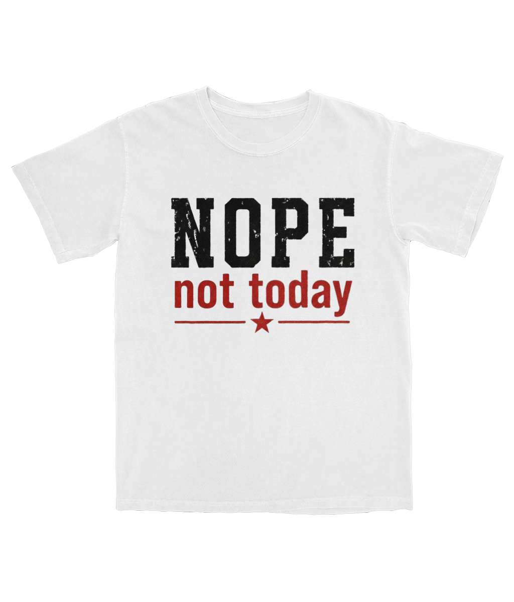 Nope, no today Salt White Tee