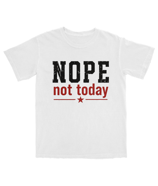 Nope, no today Salt White Tee