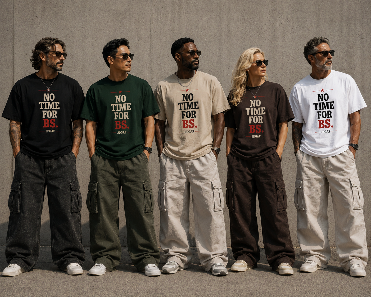 No Time For FB Dust Khaki Tee