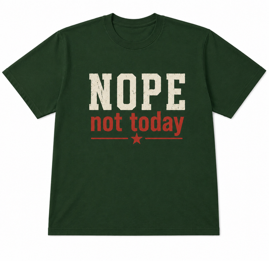 No Time For FB Forest Green Tee