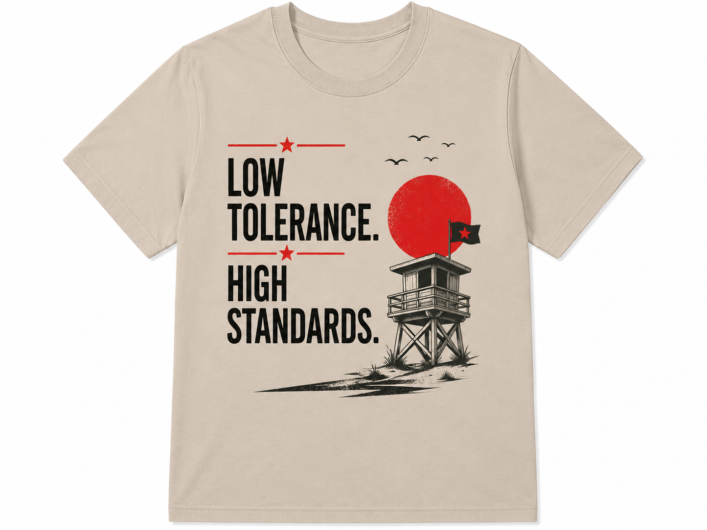 Low Tolerance, High Standards Stone Tee
