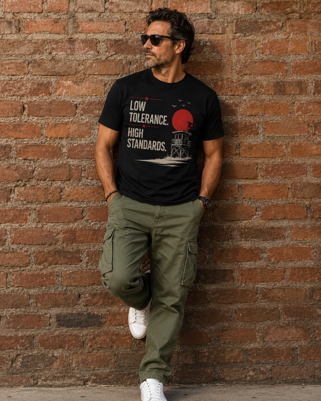 Low Tolerance, High Standards Midnight Black Tee