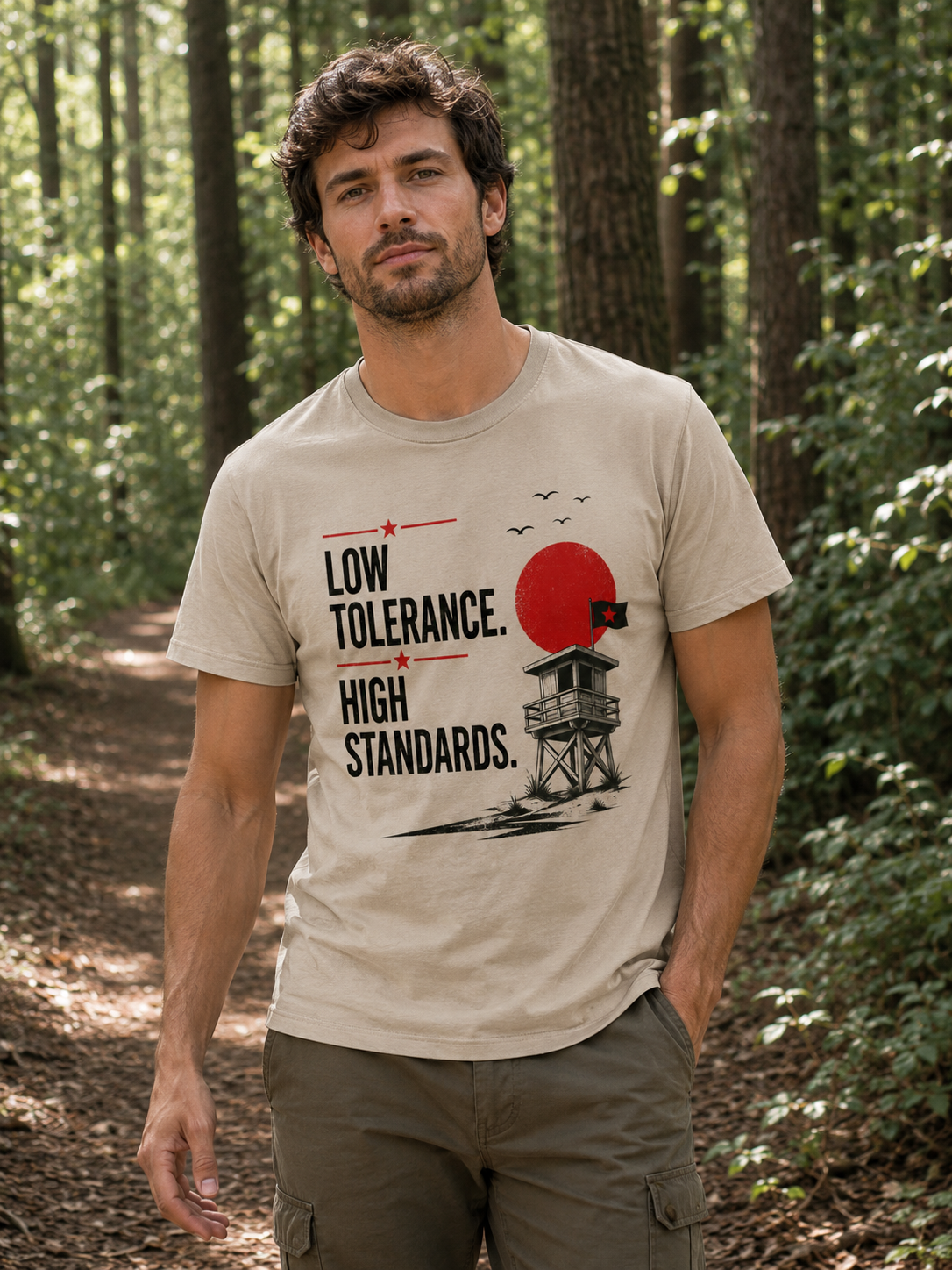 Low Tolerance, High Standards Stone Tee