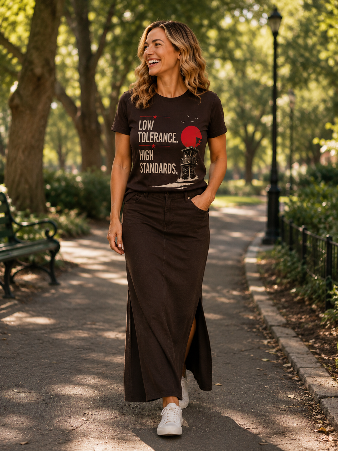 Low Tolerance, High Standards Outlaw Brown Tee
